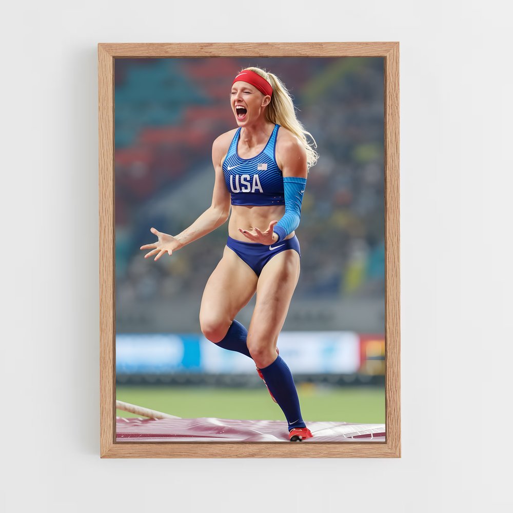 Poster Saut de Sandi – affiche Athlétisme (vue 4)